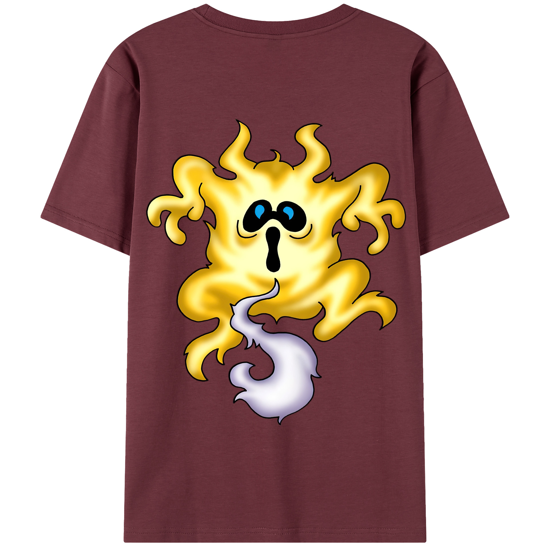 （画像用） ドラゴンクエスト Doragon Kuesuto Dragon Quest 綿100％半袖Tシャツ（背面プリント）